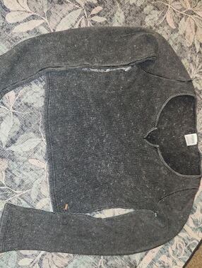 PINK Victoria's Secret Charcoal Gray Crewneck Sweater